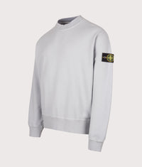 Oversized Fit Brushed Organic Cotton Fleece Sweatshirt: V0049 Ash Grey 
