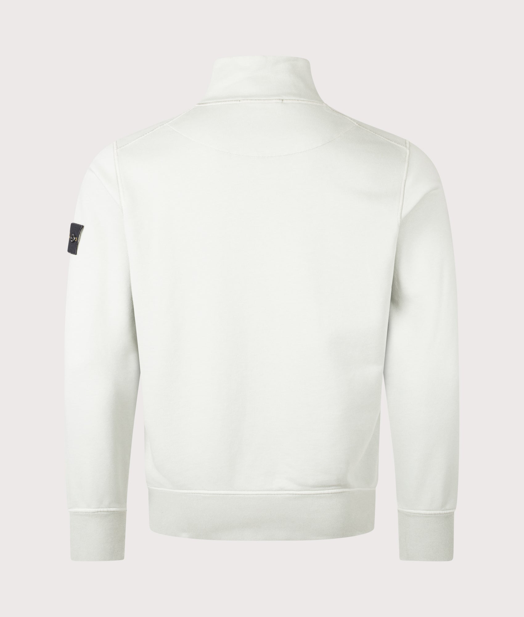Organic Cotton Quarter Zip in Sage | 100% Cotton | Stone Island | EQVVS | Back shot 
