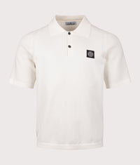 Micro Stitch Organic Cotton Compass Polo Shirt: V0093 Ivory 