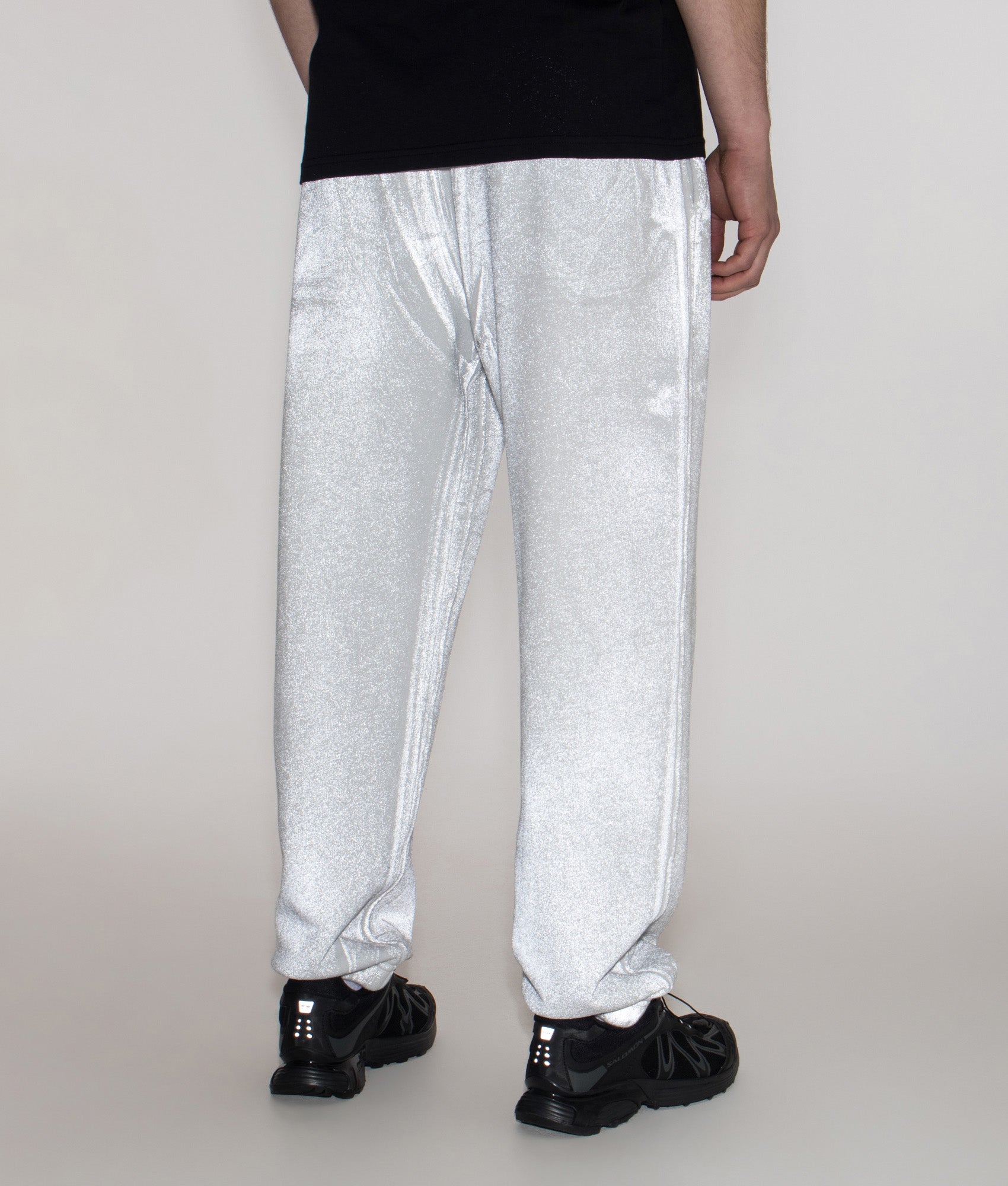 Loose Fit Reflect Joggers in Sky Blue | Stone Island | EQVVS | Back model shot 