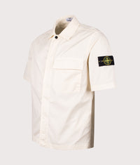 Relaxed Fit Short Sleeve Shirt: V0093 Ivory 