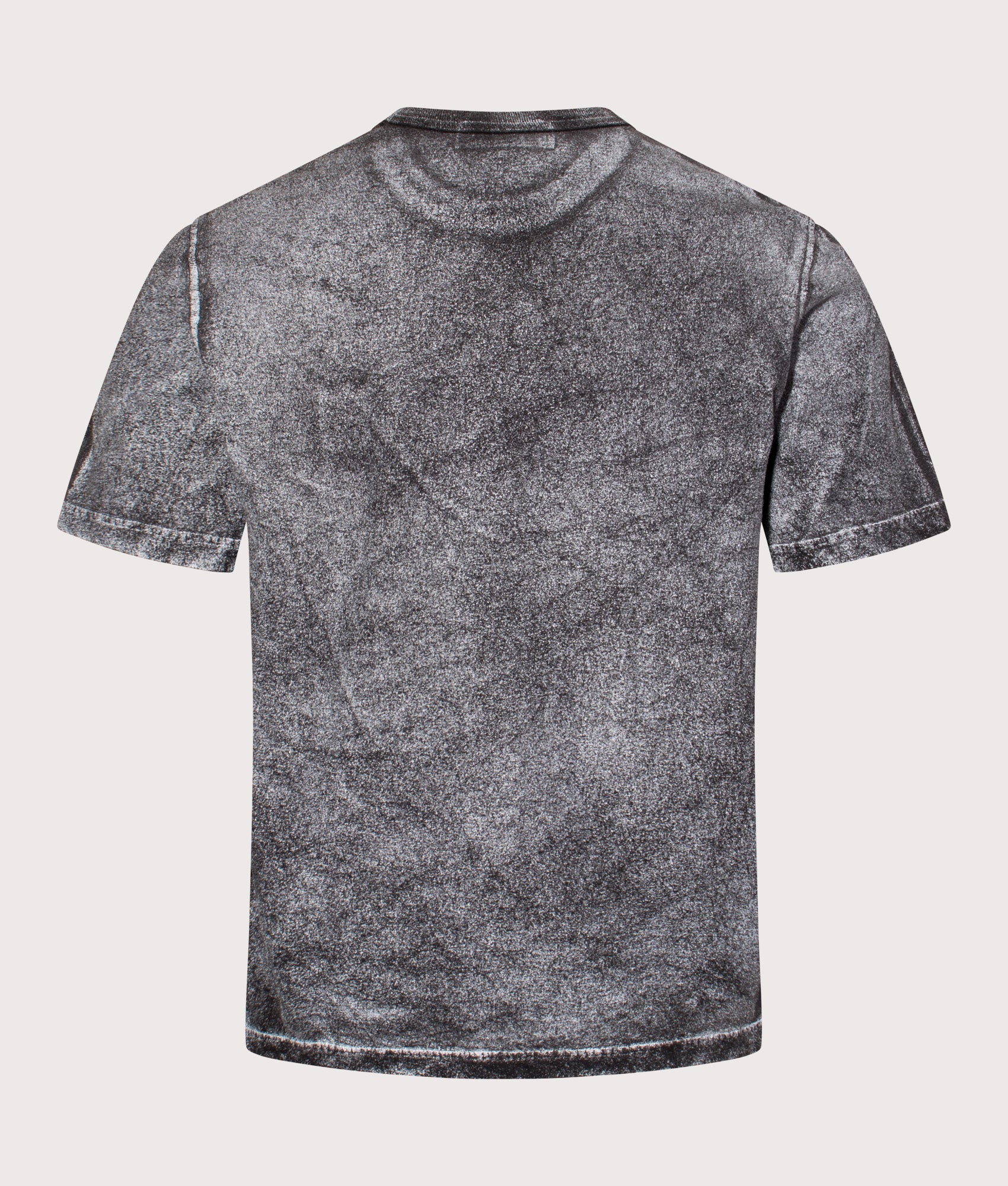 Stone Island Reflective Compass Badge Short Sleeve T-Shirt in Black at EQVVS Menswear. Reflective back shot.