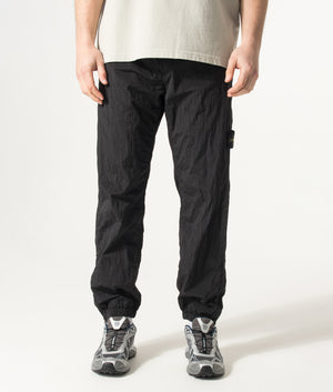 Nylon Metal in Econyl® Trousers in Black | STONE ISLAND | EQVVS