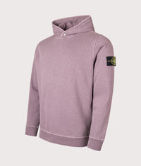 Malfilé Fleece 'Old' Effect Hoodie: V018F Purple Gray 