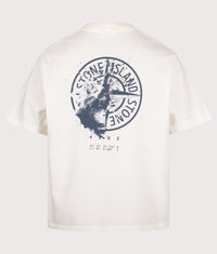 Regular Fit Organic Cotton 'DESERT' Print T-Shirt: V0093 Ivory 