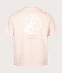 Regular Fit Organic Cotton 'DESERT' Print T-Shirt: V0082 Antique Rose 