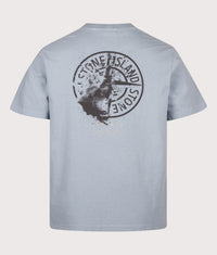 Regular Fit Organic Cotton 'DESERT' Print T-Shirt: V0049 Ash Grey 