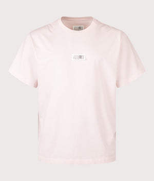 Numeric Cotton T-Shirt in Pink | MM6 Maison Margiela | EQVVS
