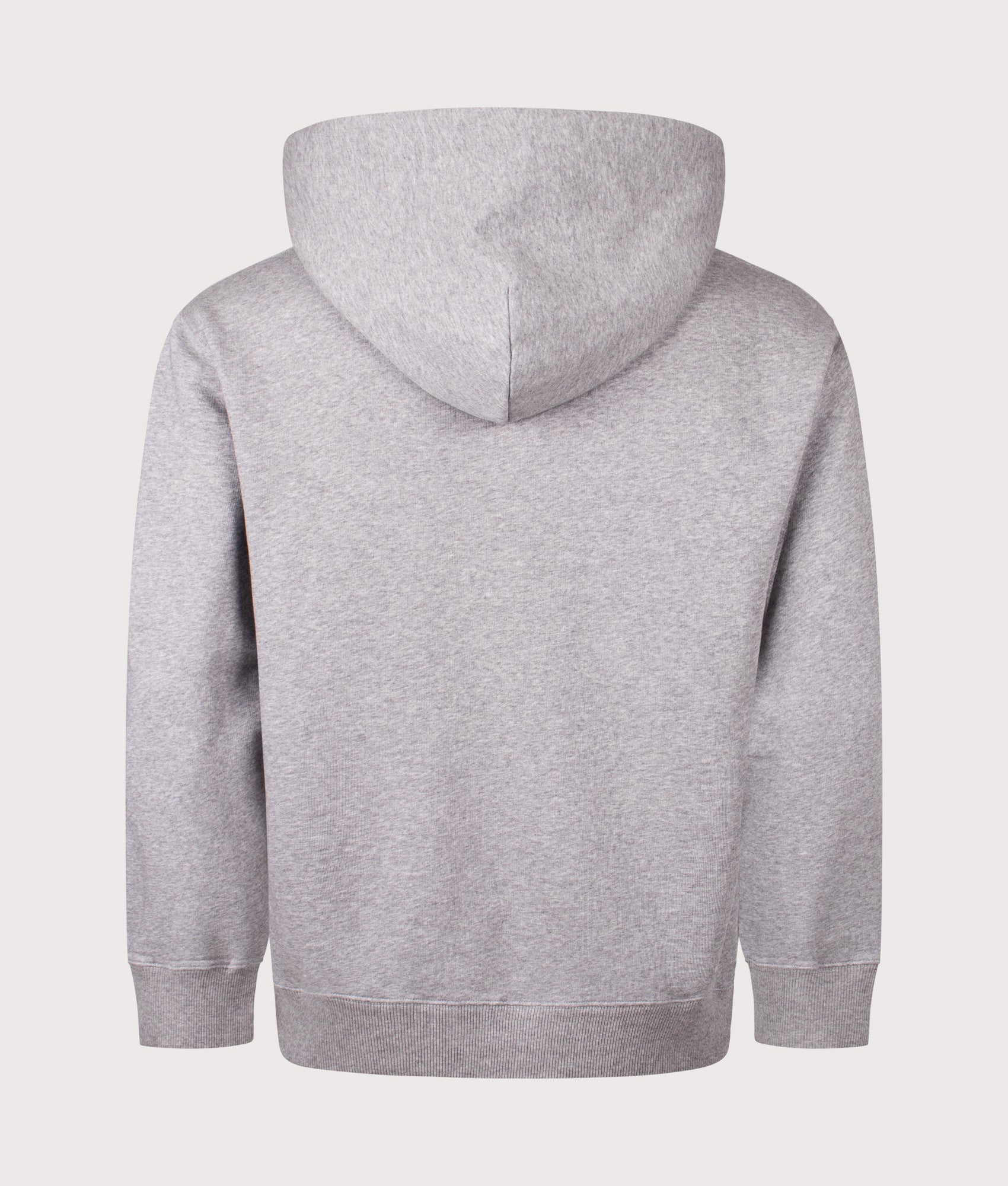 MM6 Maison Margiela Numeric Sweatshirt in Light Grey Melange at EQVVS Menswear. Back shot.