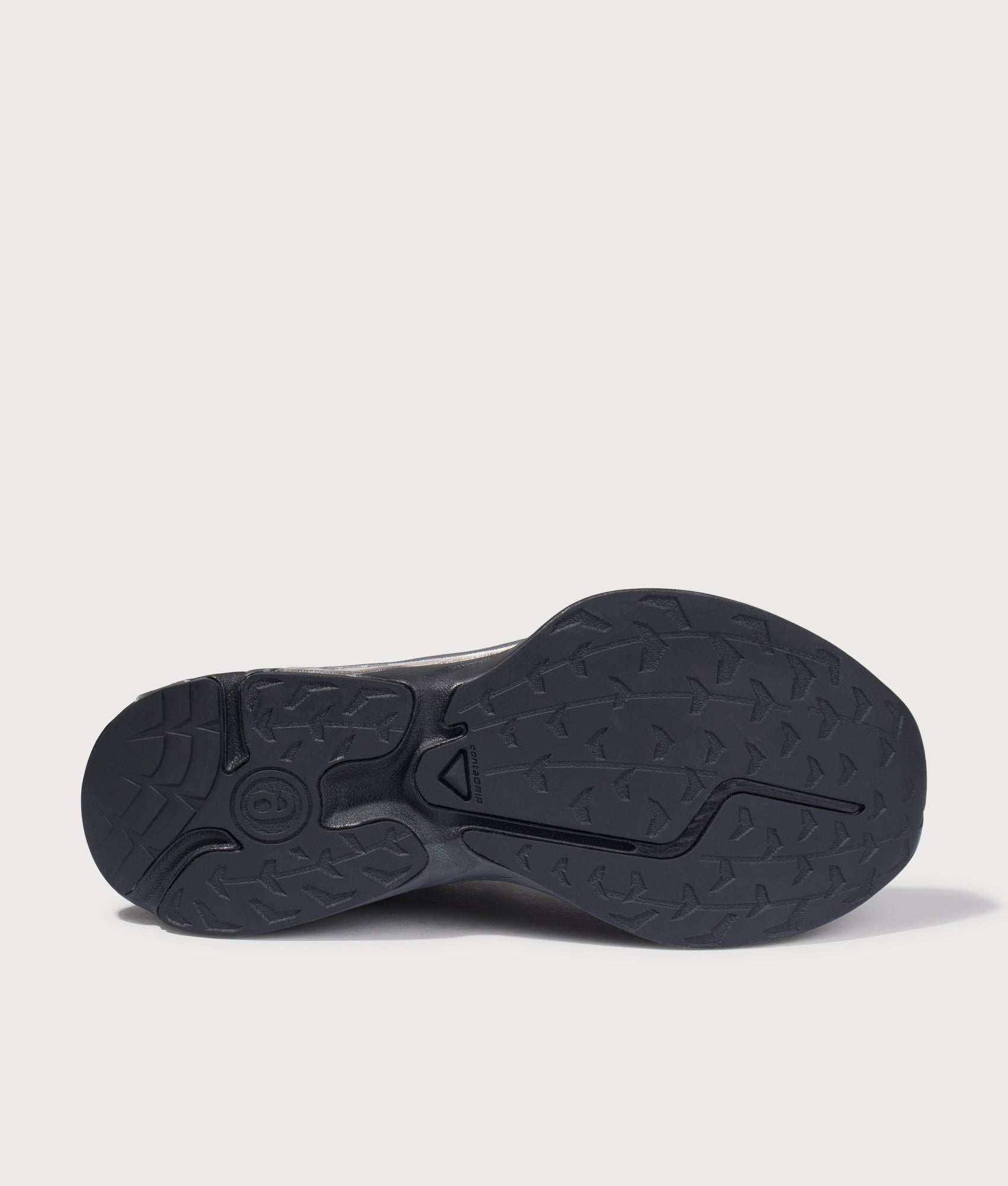 MM6 X Salomon XT Sneakers in Black/Black/Asphalt by MM6 Maison Margiela. Shot by EQVVS. Sole shot.