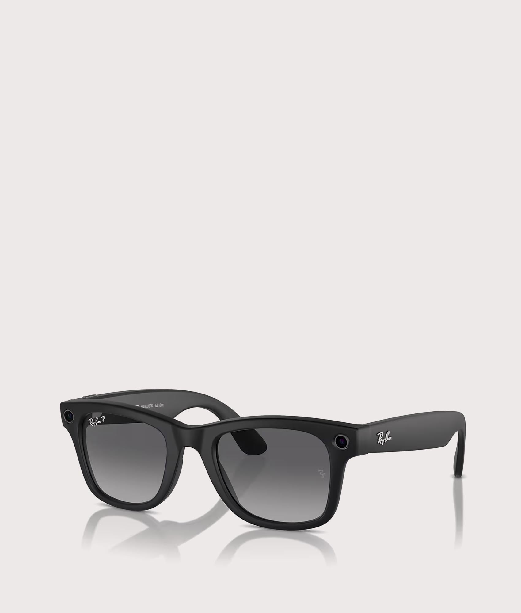 Meta Wayfarer Sunglasses. Shot by EQVVS. Front angled shot.