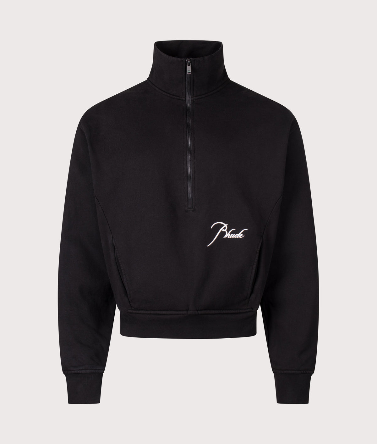 Relaxed Cropped Fit Classique Quarter Zip Sweatshirt