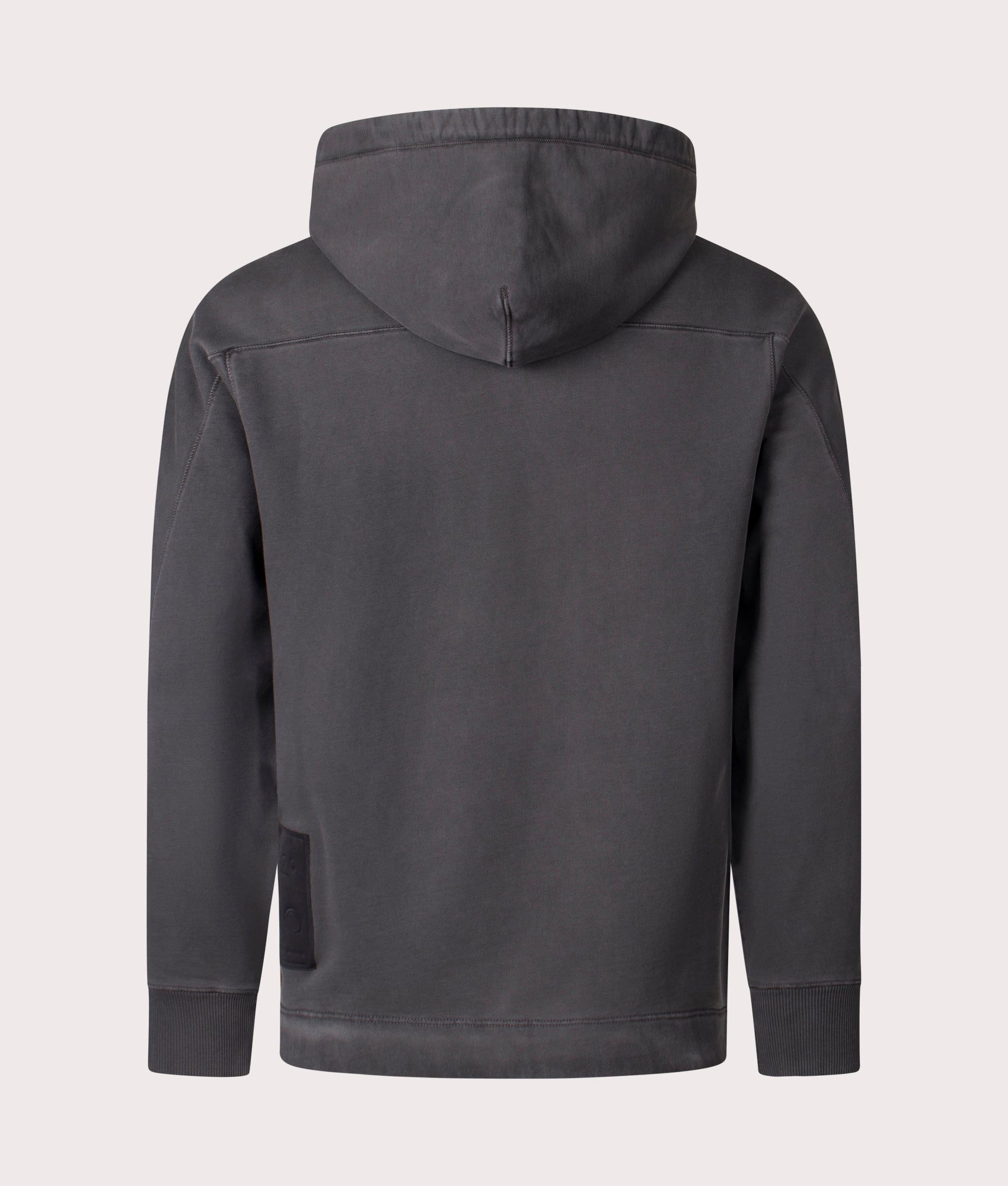 Airbrushed Garment Dyed Sweatshirt in Black by Ten C at EQVVS Menswear. Back Shot.
