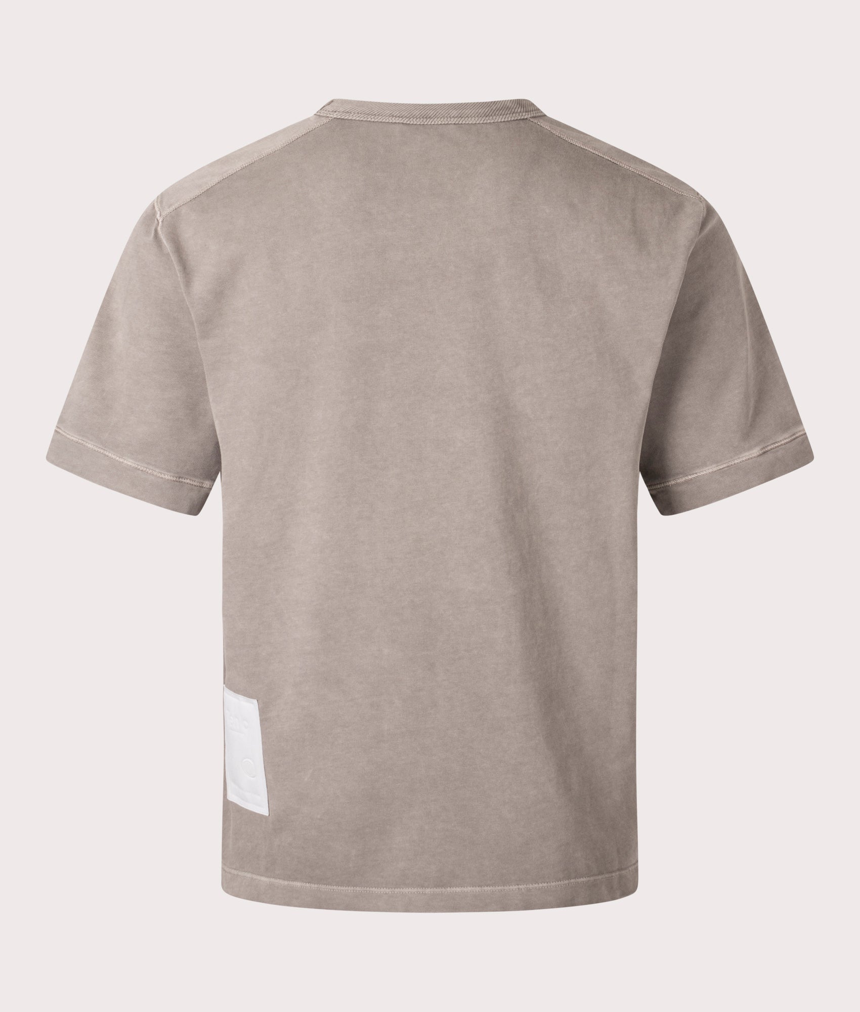 Mineral Garment Dyed T-Shirt in Iron Grey by Ten C at EQVVS Menswear. Back Shot.