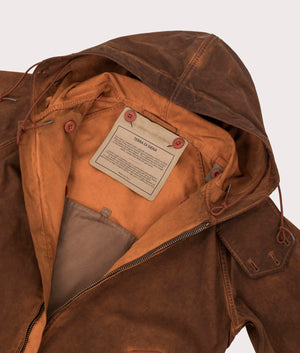 Fade Dyed Anorak Jacket by Ten c in Brown. Shot by EQVVS. Internal shot.