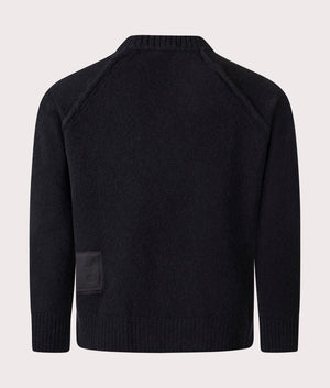 Maglieria Girocollo Jumper by Ten c in Black. Shot by EQVVS. Back shot.