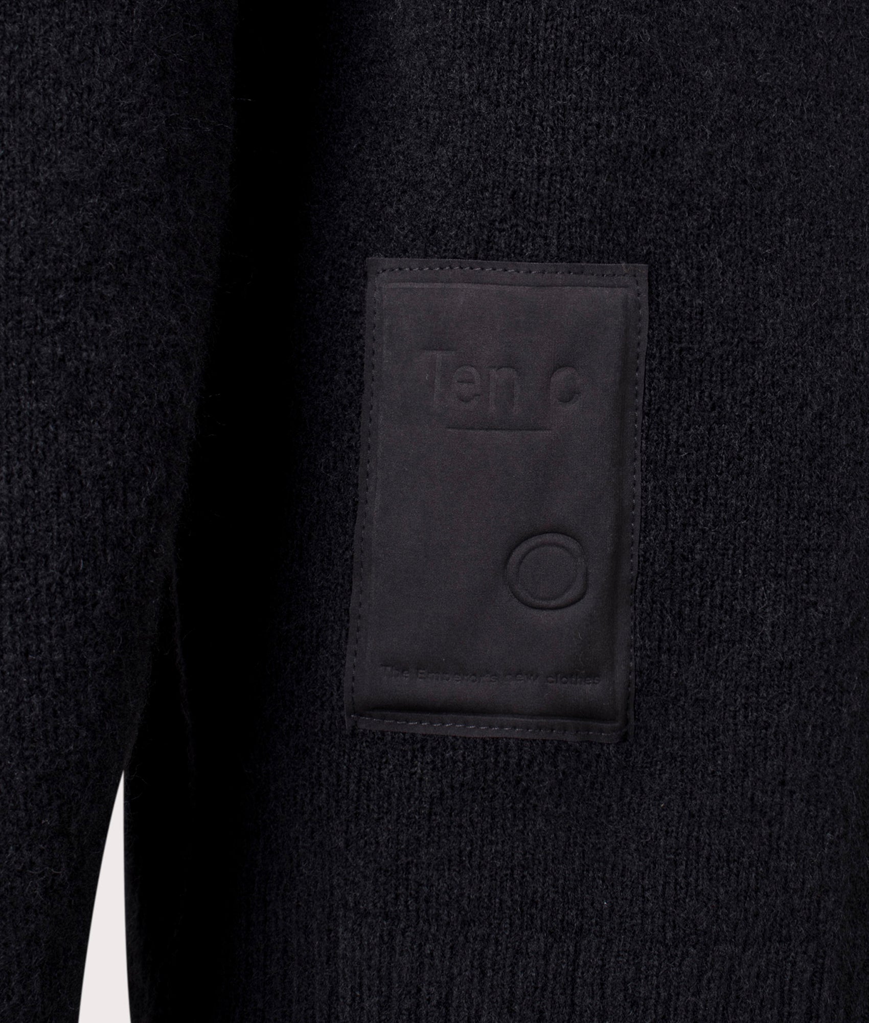 Maglieria Girocollo Jumper by Ten c in Black. Shot by EQVVS. Detail shot.