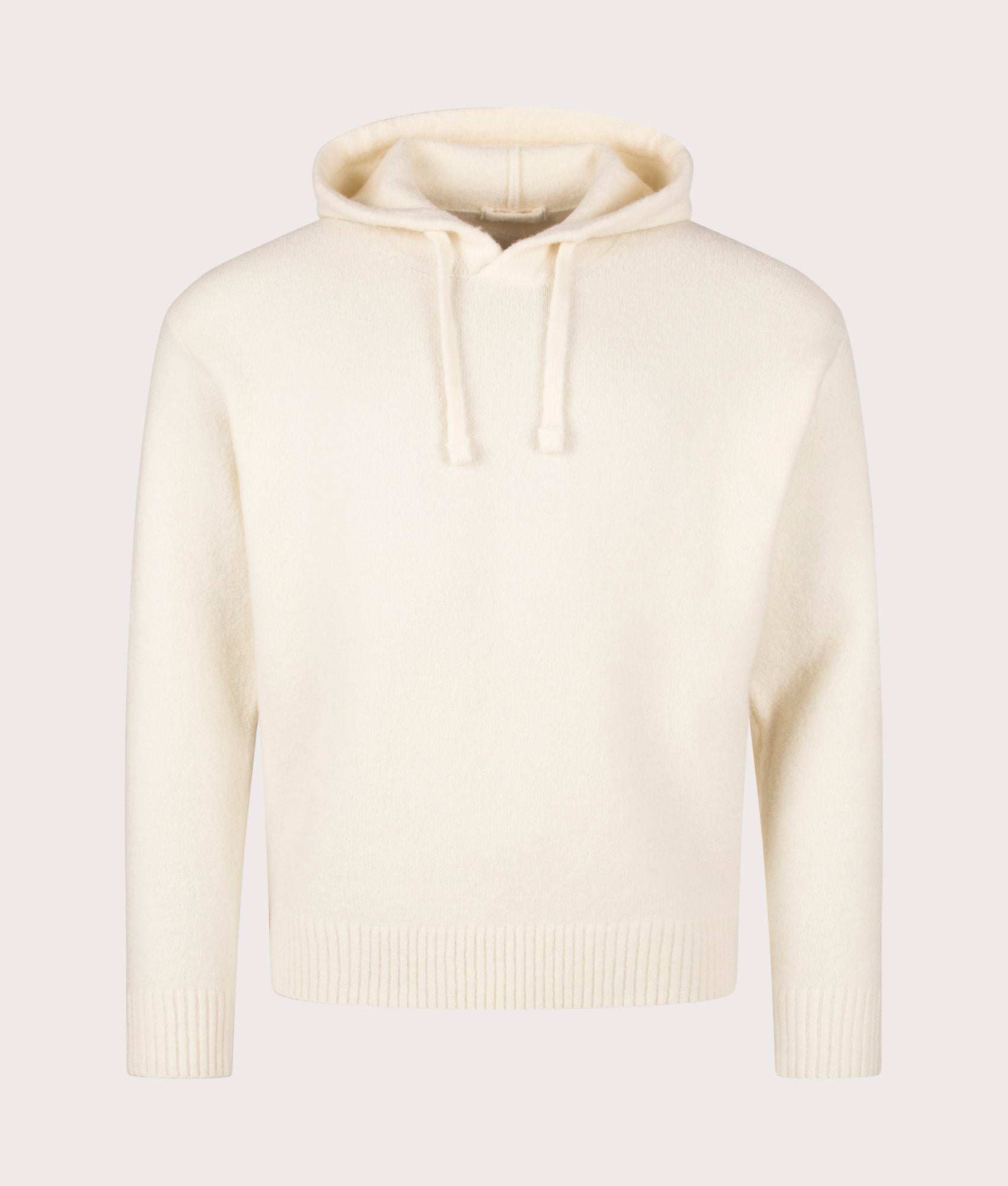 Maglia Con Cappuccio Hoodie by Ten c in  Chalk. Shot by EQVV. Front shot.