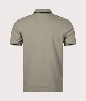 Eagle Logo Polo Shirt Green, Emporio Armani, EQVVS, Reverse