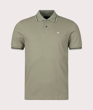 Eagle Logo Polo Shirt Salvia Emporio Armani EQVVS, Front