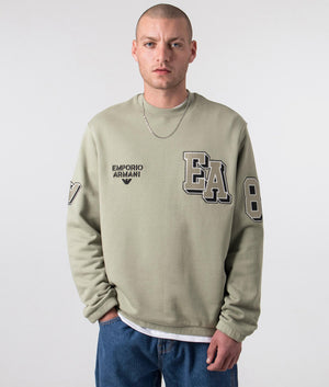 Emporio Armani - graphic Logo Sweatshirt - Salvia - EQVVS 