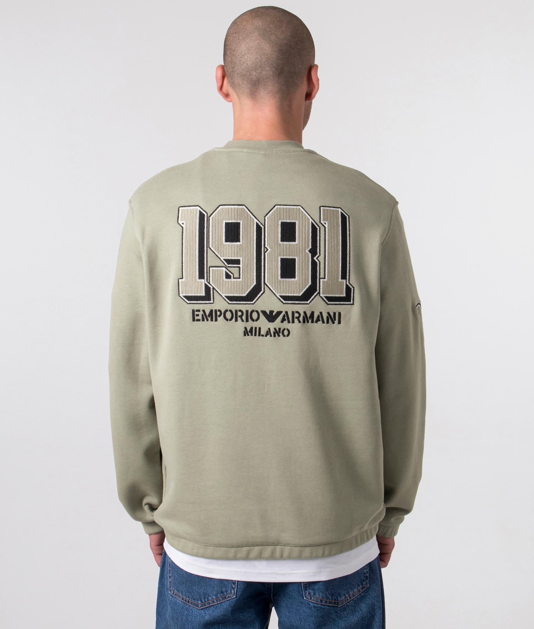 Emporio Armani - graphic Logo Sweatshirt - Salvia - EQVVS