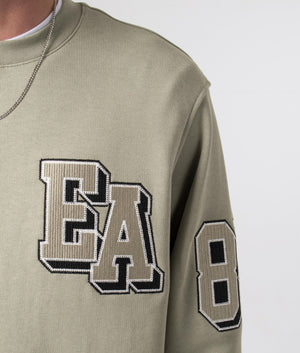 Emporio Armani - graphic Logo Sweatshirt - Salvia - EQVVS