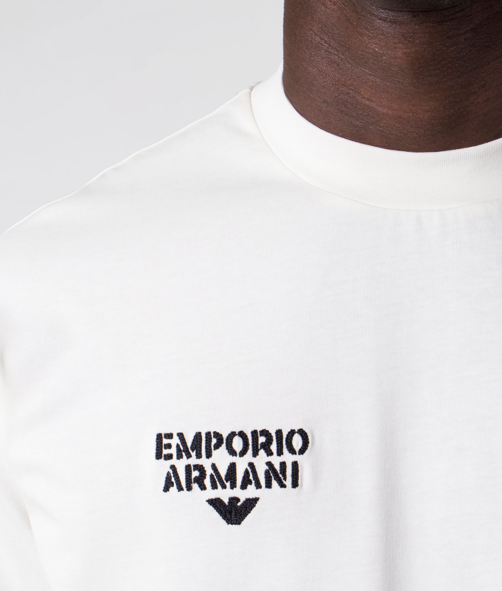 Graphic-Logo-T-Shirt-Vaniglia-Emporio-Armani-EQVVS