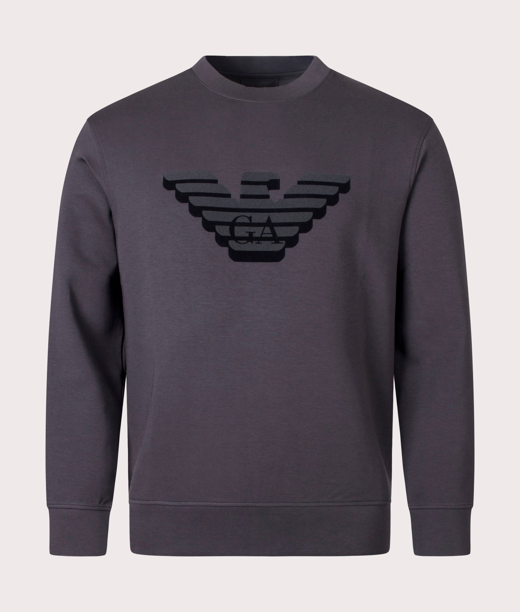 Eagle Logo Sweatshirt - Ombra Eagle -Emporio Armani - EQVVS