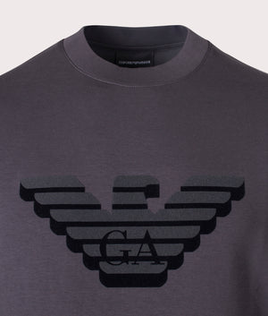 Eagle Logo Sweatshirt Ombra Eagle Emporio Armani EQVVS