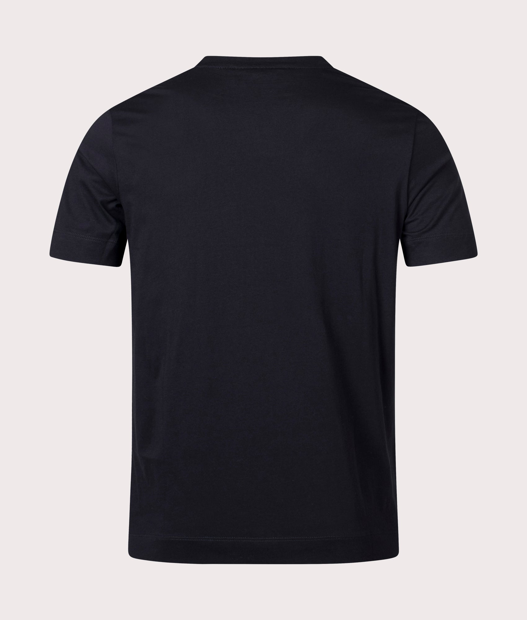 Emporio Armani Multi Eagle Logo T-Shirt Black EQVVS, Reverse