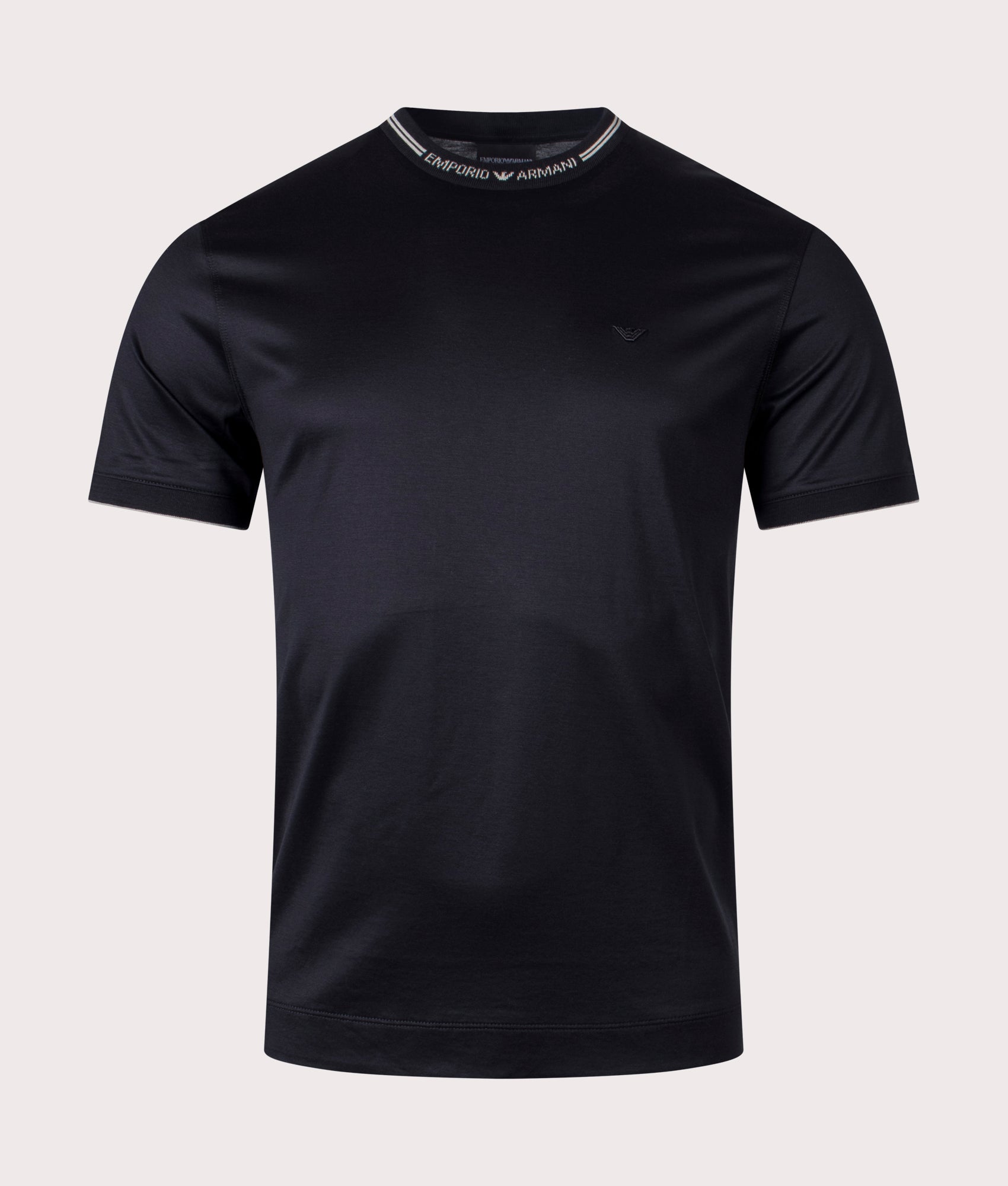 Logo-Taped-Crew-Neck-T-Shirt-Black-Emporio-Armani-EQVVS