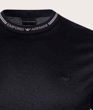 Logo-Taped-Crew-Neck-T-Shirt-Black-Emporio-Armani-EQVVS