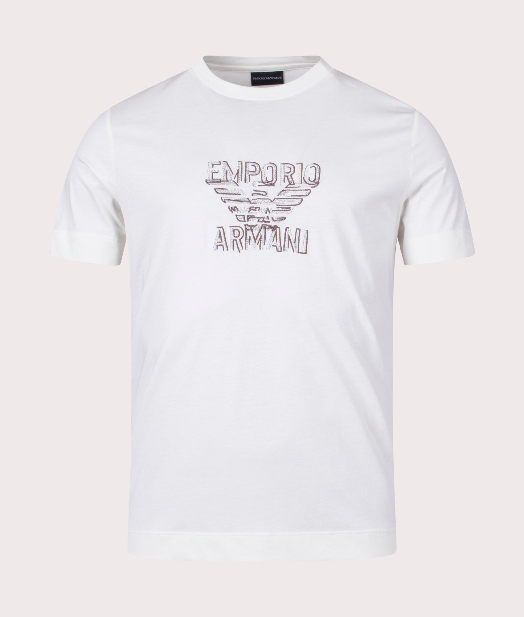Multi Logo Eagle T-Shirt White Emporio Armani EQVVS, Front