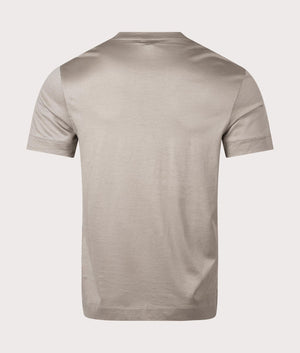 Large Eagle Logo T-Shirt Greige | Emporio Armani | EQVVS