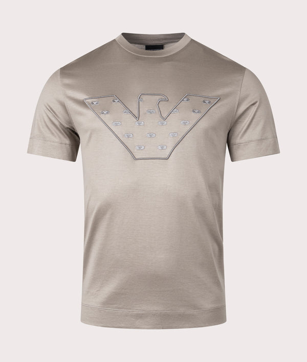 EMPORIO ARMANI - イーグルロゴ Tシャツ Emporio Armani Crystal-Embellished Eagle T-Shirt | Harrods US