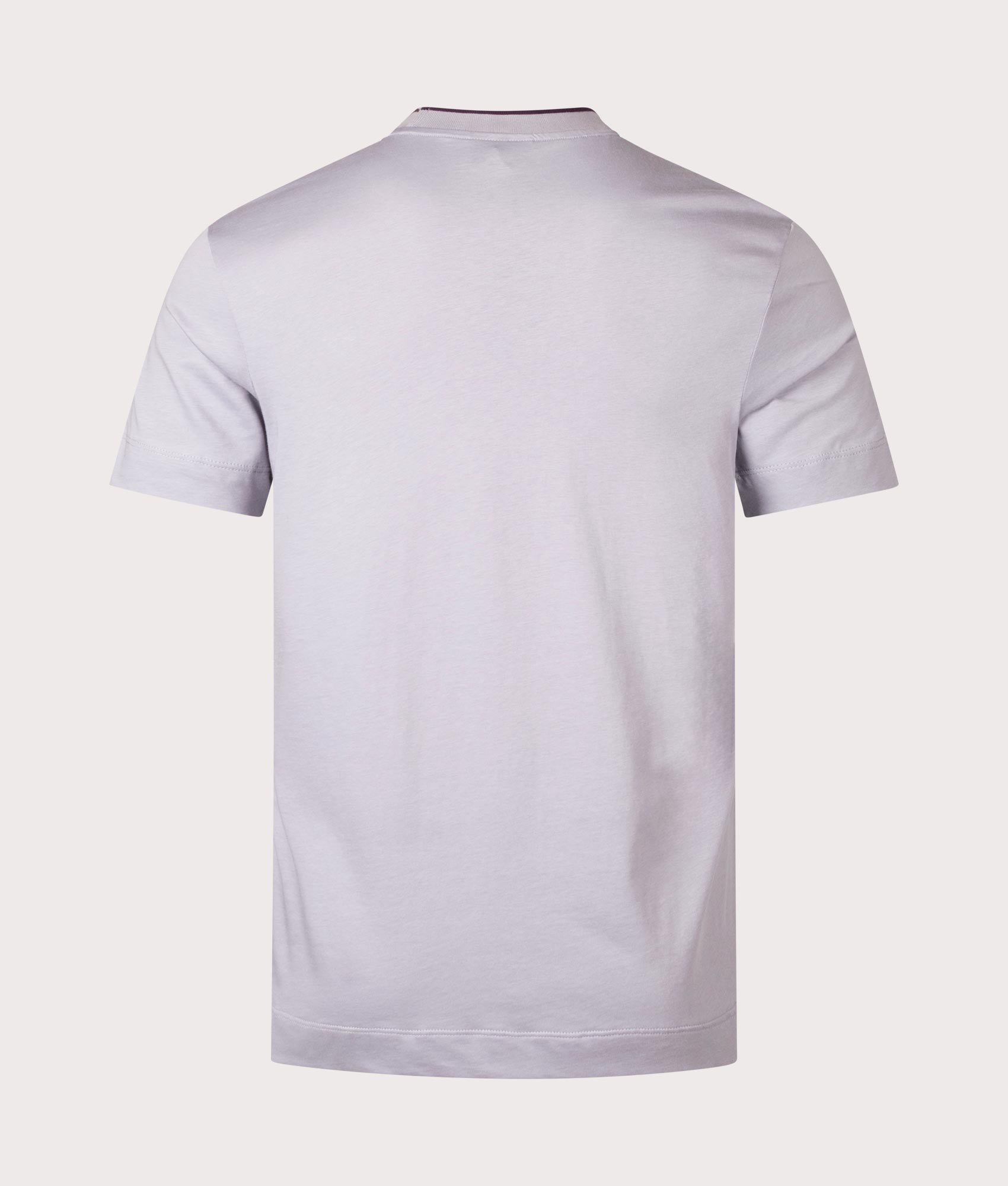 EA MilanoT-Shirt in Lilac by Emporio Armani. EQVVS Back Angle Shot.
