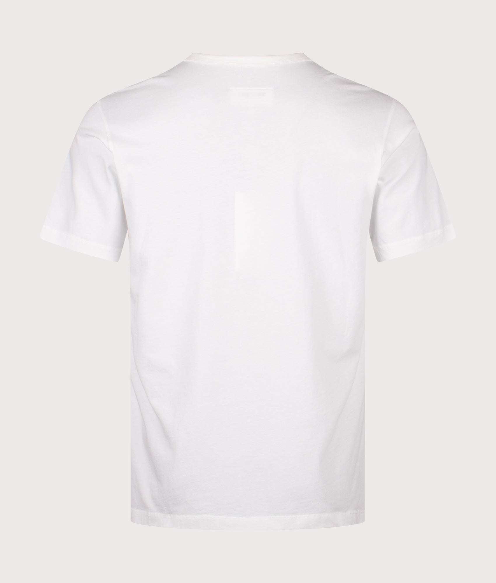 MM6 Maison Margiela Numeric T-Shirt in White at EQVVS Menswear. Back shot.
