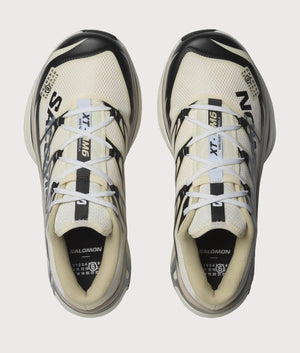 XT-MM6 / SALOMON in Vanilla Ice, Black and Green Haze at EQVVS Menswear. Above shot.