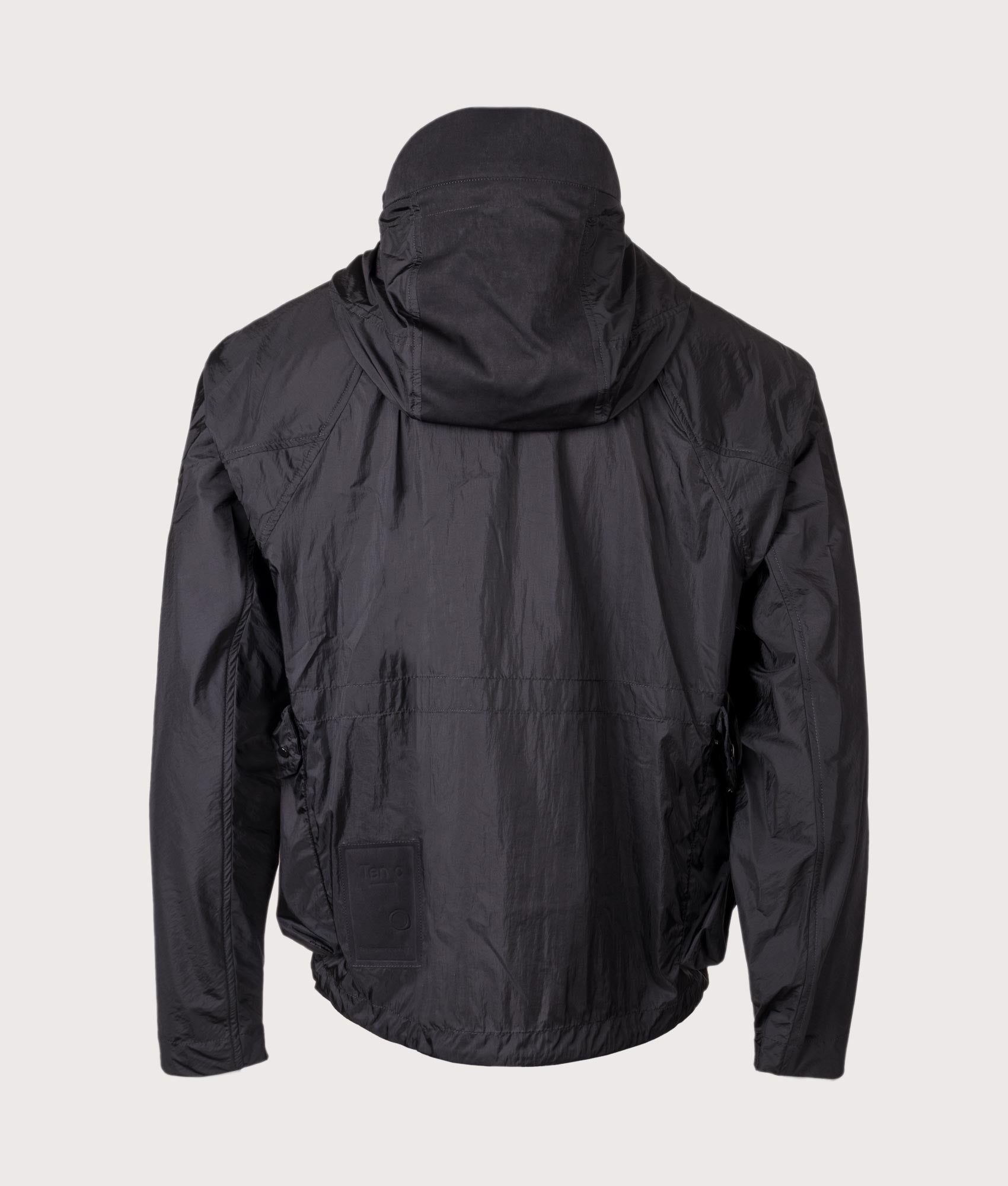 Ten c Skye Ten Anorak Jacket in Nero at EQVVS Menswear. Back shot.