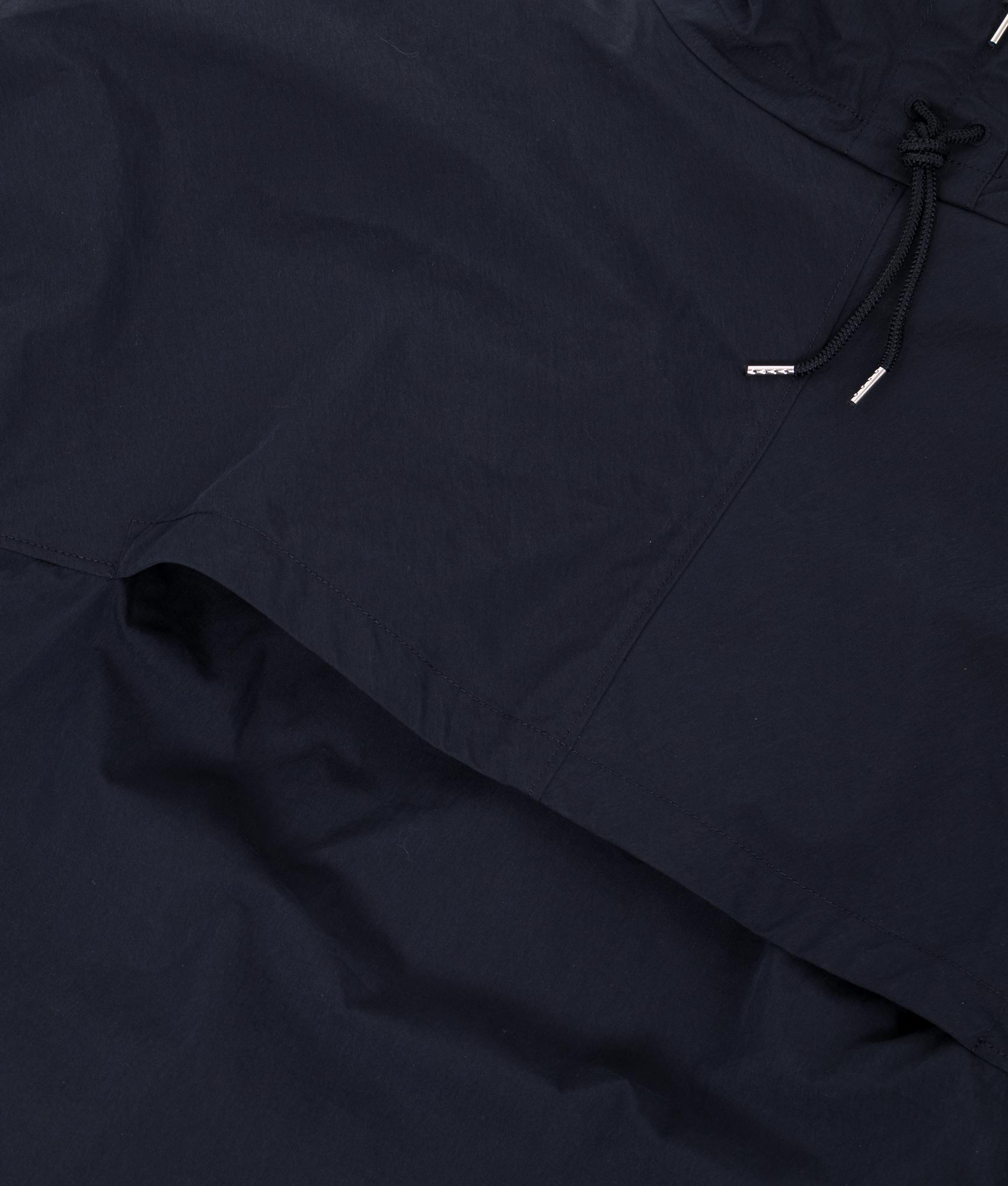 Ten c Piece Dyed OJJ Mid Layer Jacket in Blue at EQVVS Menswear. Back detail shot.