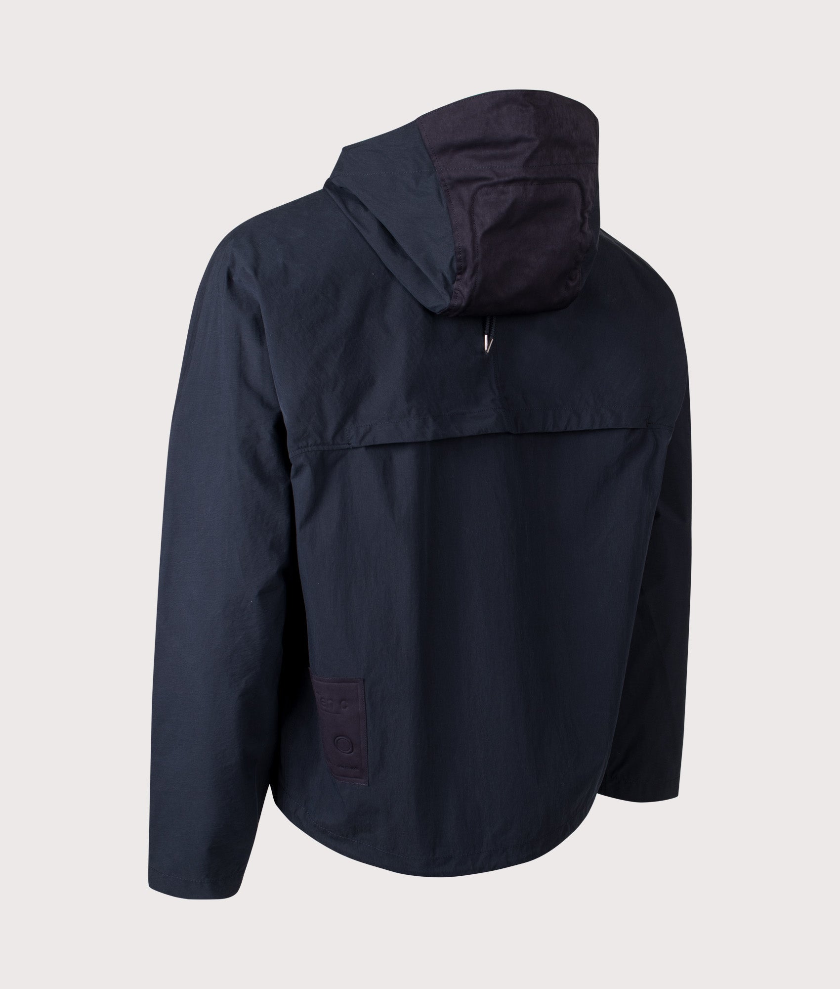 Ten c Piece Dyed OJJ Mid Layer Jacket in Blue at EQVVS Menswear. Angled back shot.