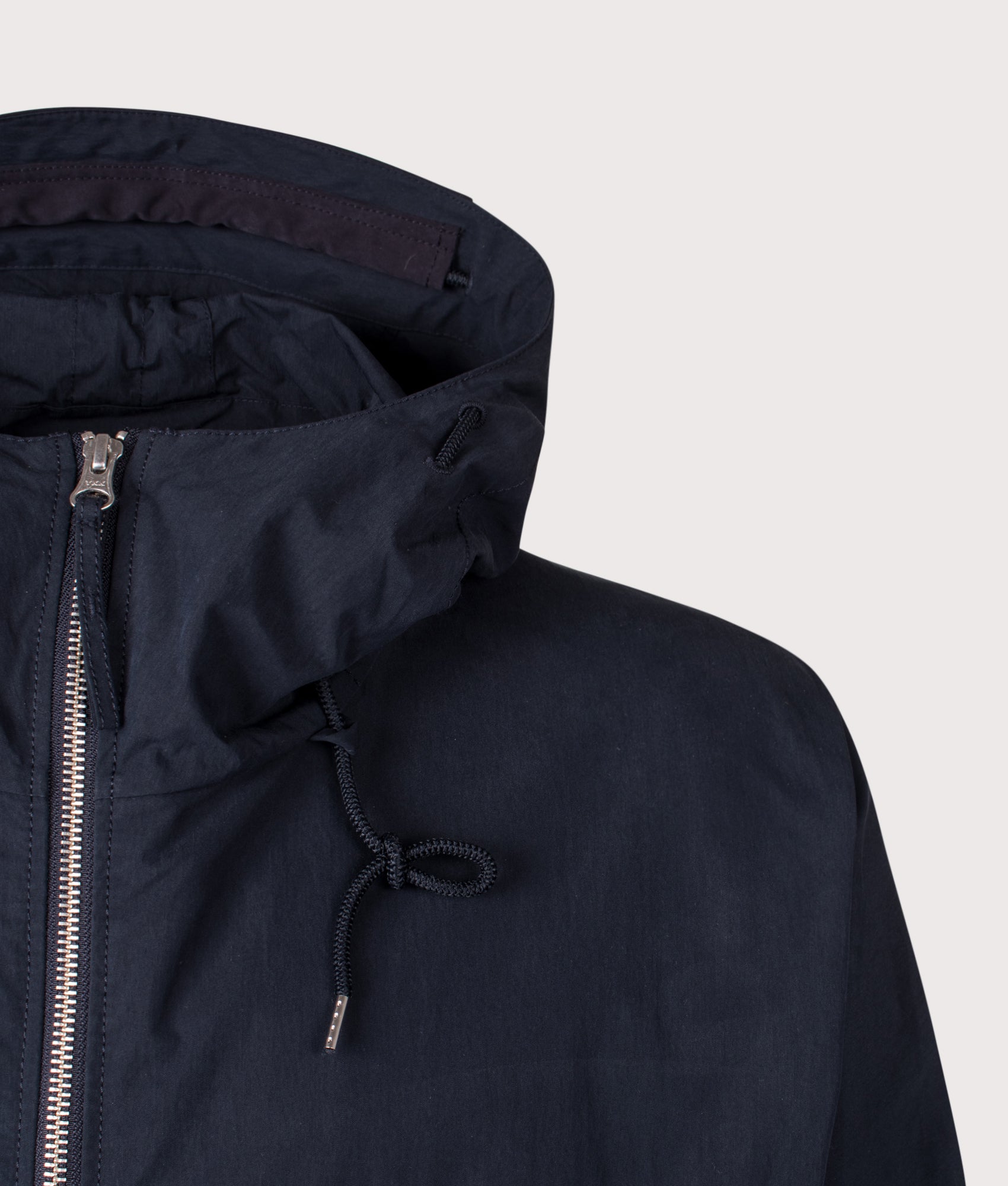 Ten c Piece Dyed OJJ Mid Layer Jacket in Blue at EQVVS Menswear. Second detail shot.