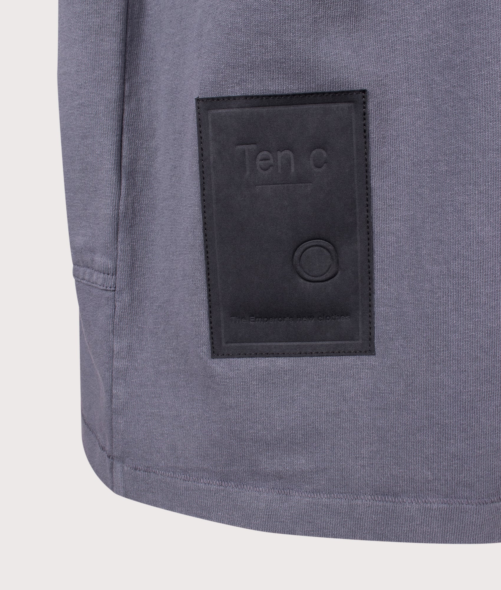 Ten c Light Marmo Dyed T-Shirt in Carbon Grey at EQVVS Menswear. Second detail shot.