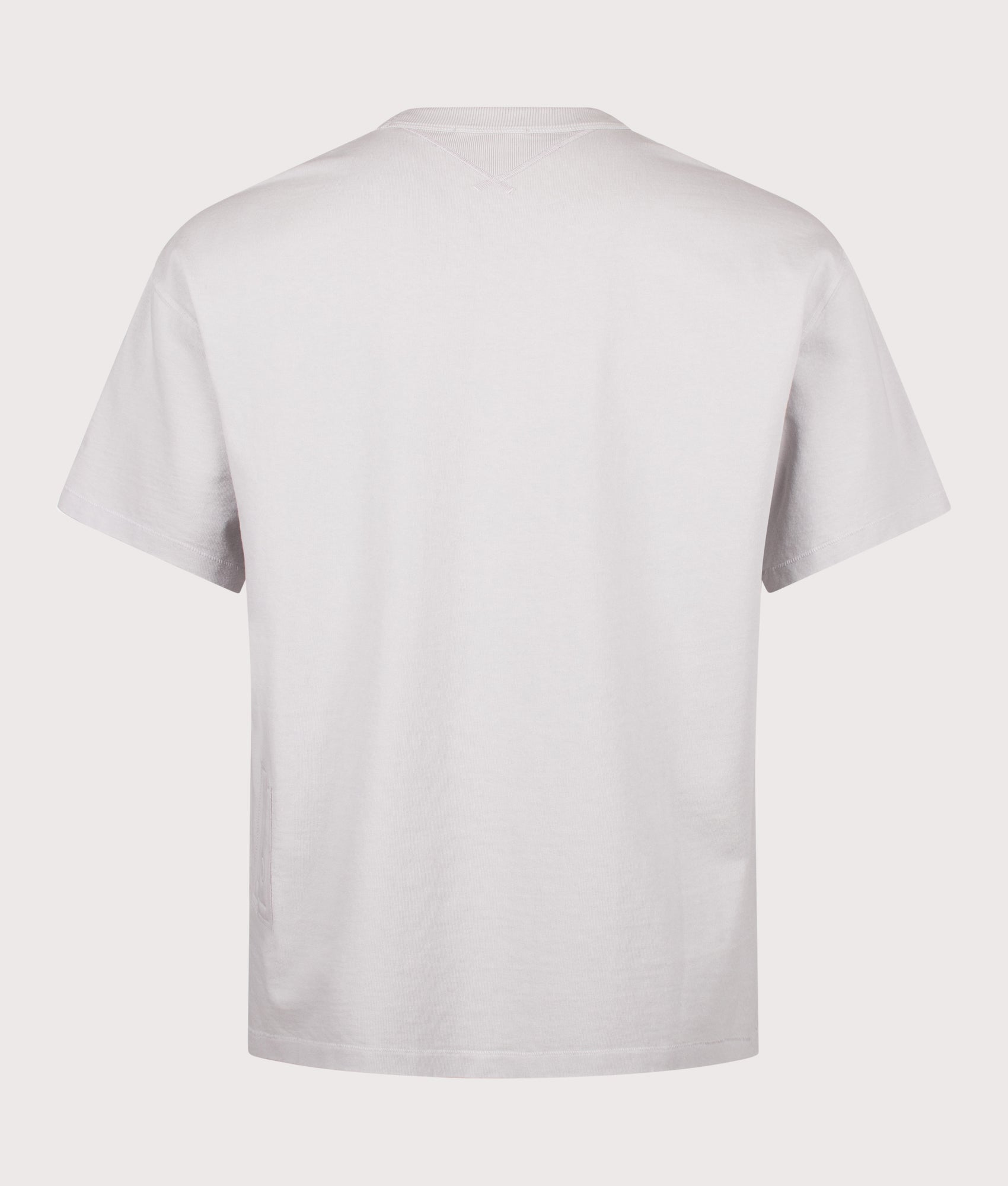 Ten c Light Marmo Dyed T-Shirt in Grey Cloud at EQVVS Menswear. Back shot.