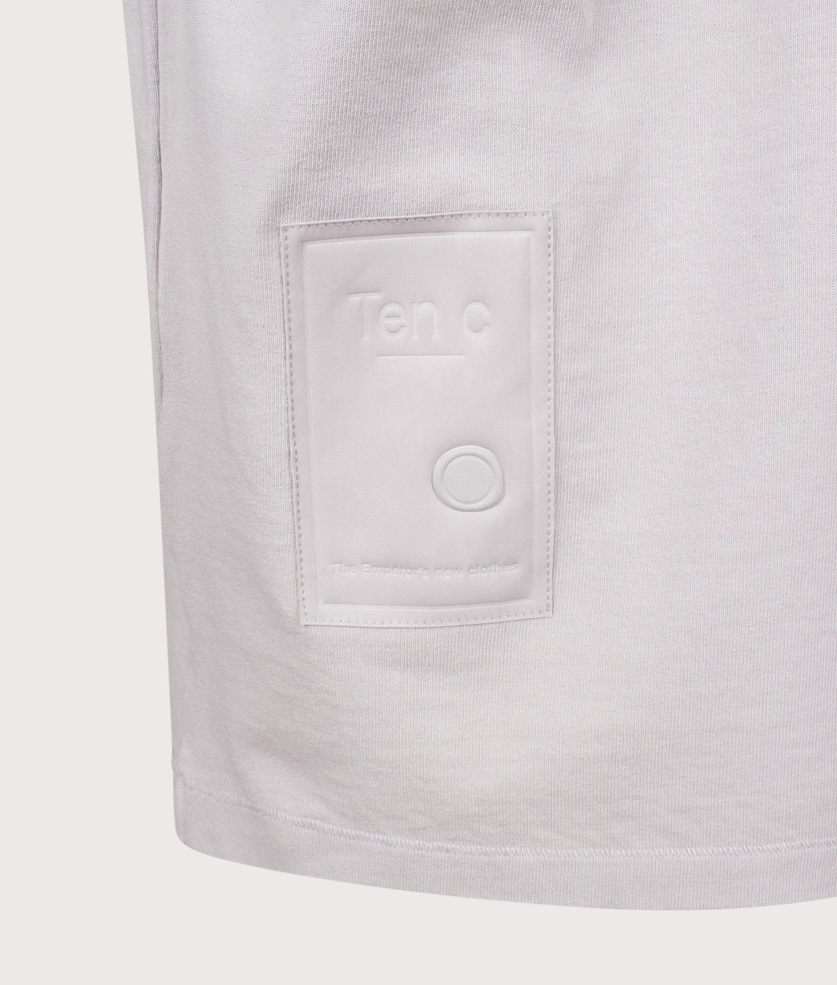 Ten c Light Marmo Dyed T-Shirt in Grey Cloud at EQVVS Menswear. Second detail shot.