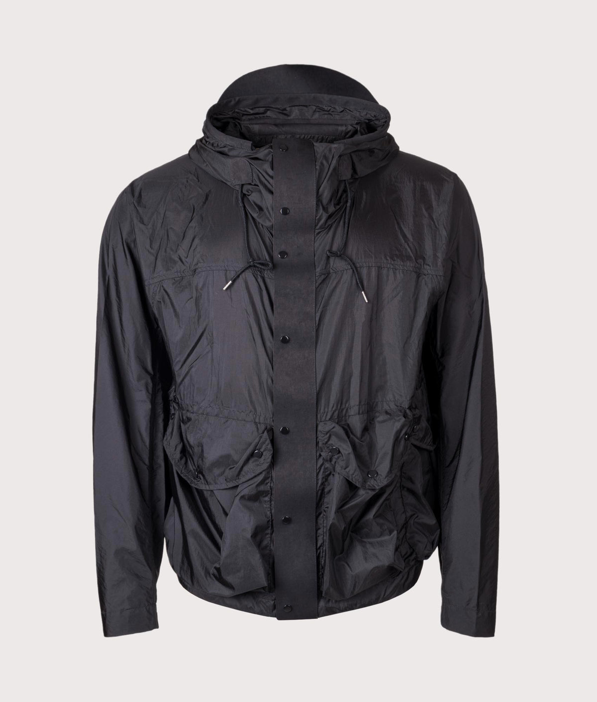 Skye Ten Anorak Jacket by Ten c in Black. Shot by EQVVS. Front shot.