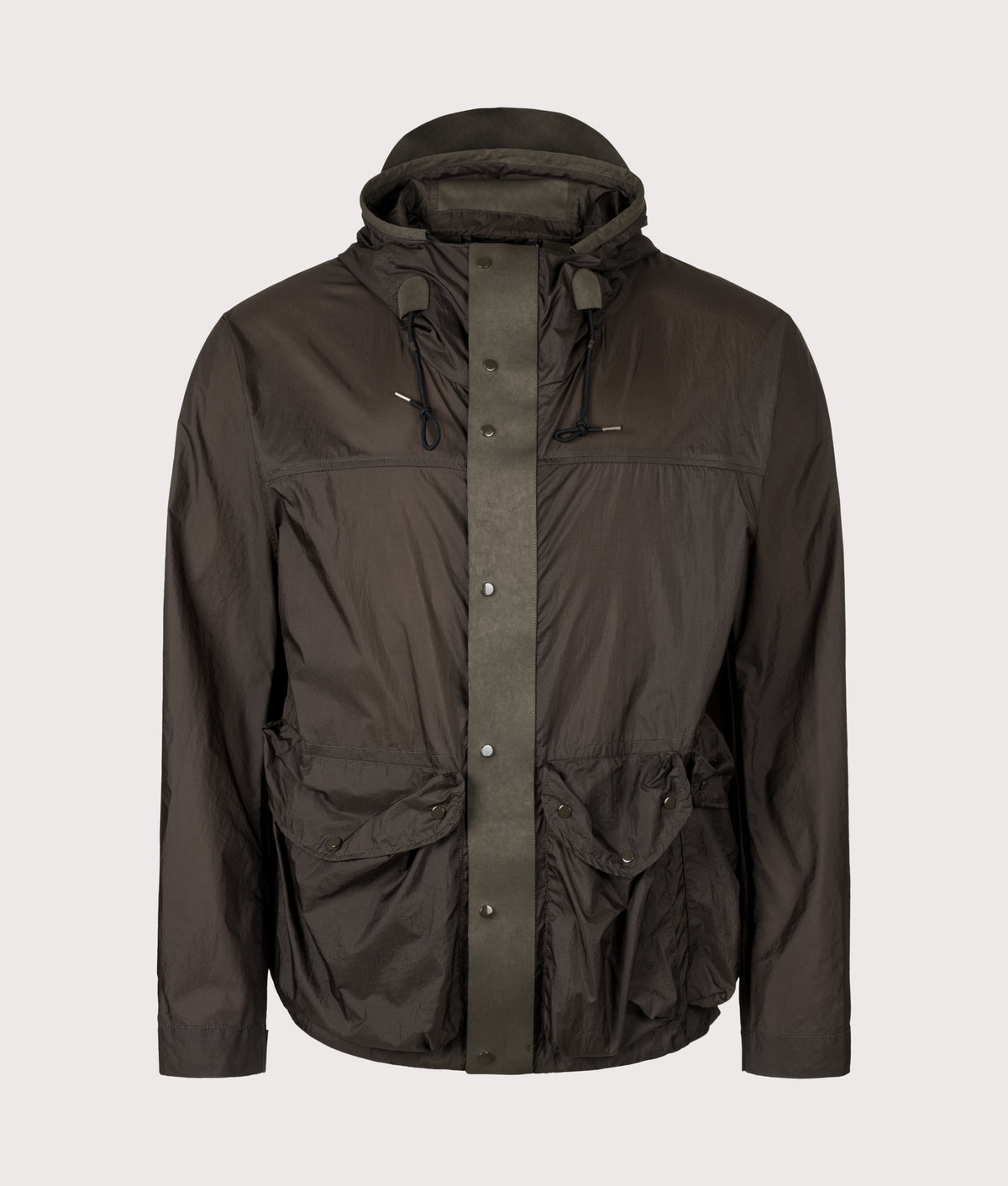 Ten c Skye Ten Anorak Jacket in Green Lizard at EQVVS Menswear. Front shot.