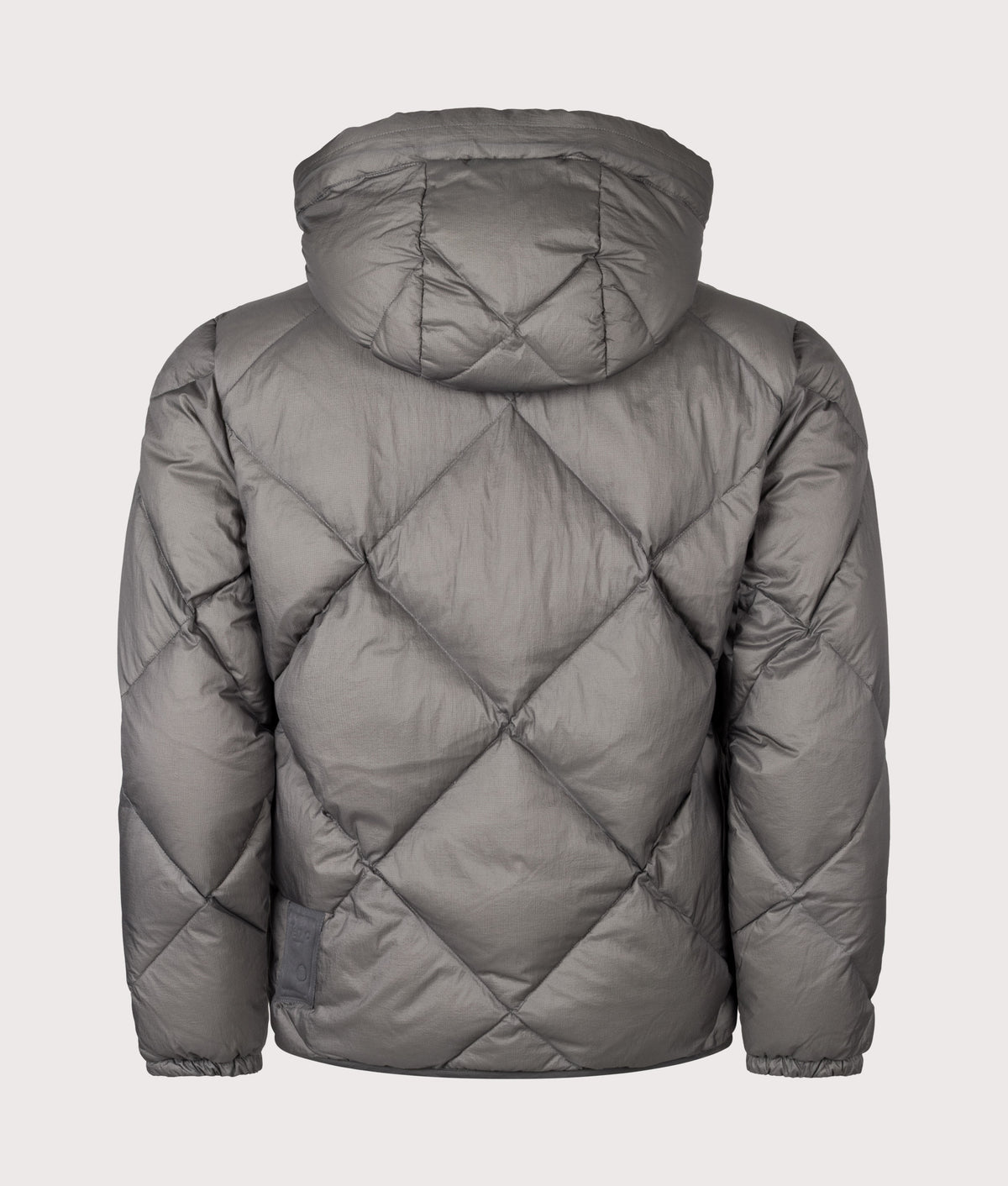 Ten c Izumo Down Liner Jacket in Soot Grey at EQVVS Menswear. Back shot.