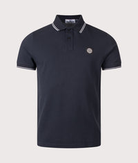 Slim Fit Organic Cotton Polo Shirt: V0020 Navy Blue 
